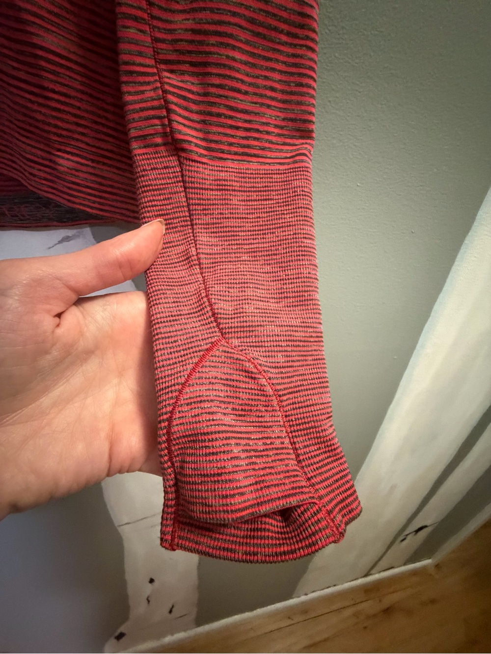 Lululemon Striped Long Sleeve Crewneck Top - Rusty Orange - Picture 5 of 6